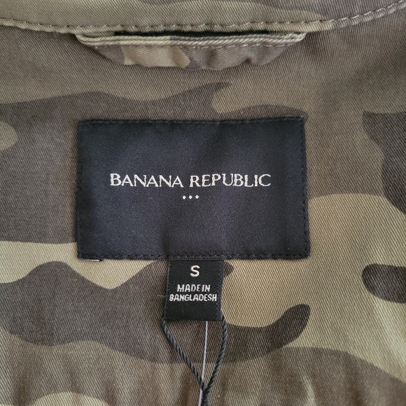 Banana Republic Utility Jacket Womens Size Small Camouflage Button Up Blazer - Picture 2 of 14